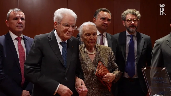 Mattarella a cerimonia intitolazione sale Centro Congressi ABI a Barucci e Sella