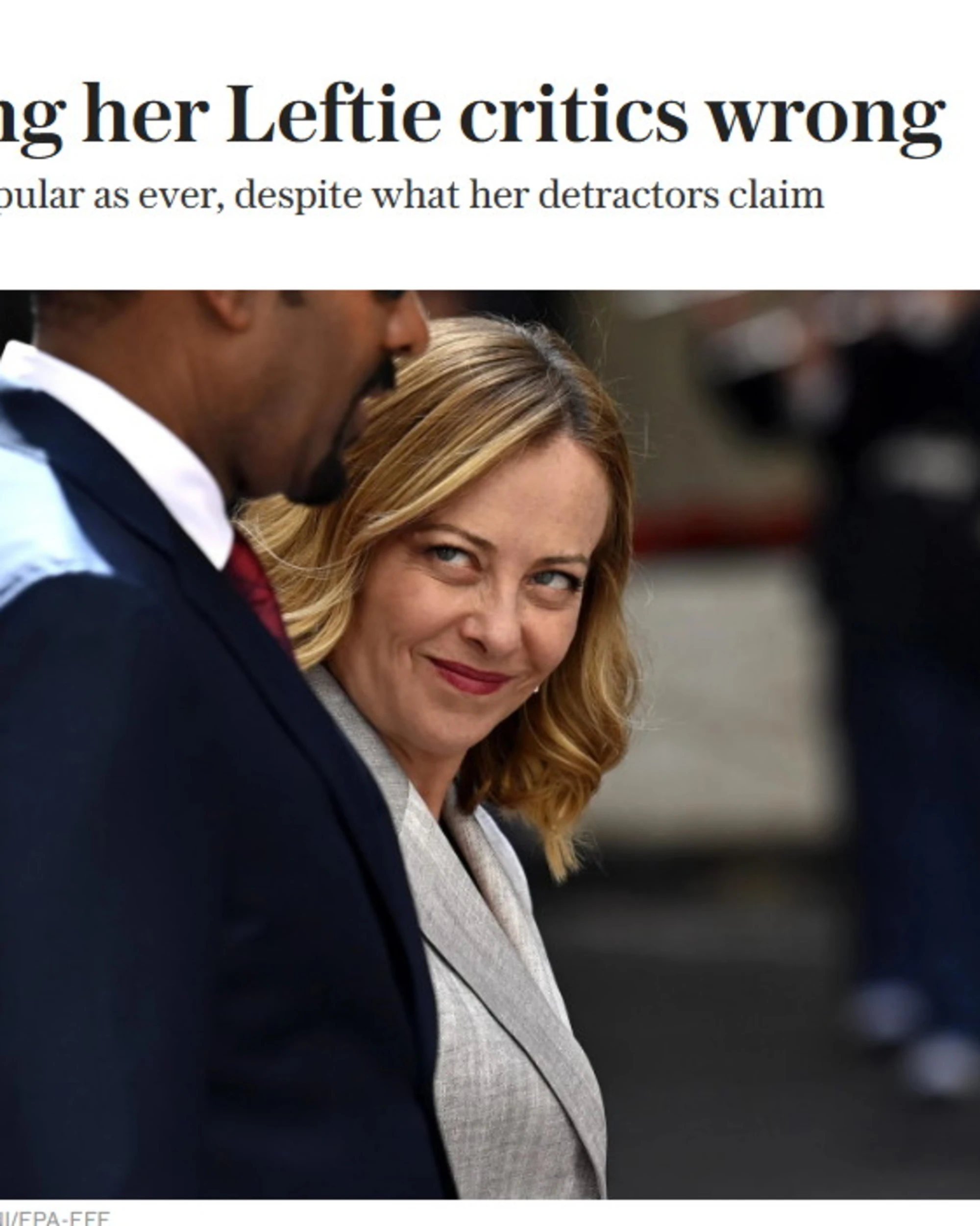 Giorgia Meloni, il Telegraph azzera i deliri progressisti: "Sul premier solo sciocchezze"