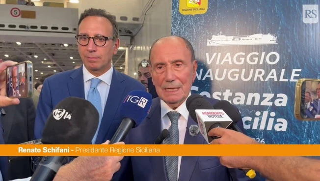 Inaugurato traghetto Costanza I di Sicilia, Schifani "Mantenuto impegni presi"