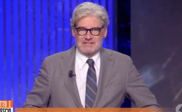 Dritto e rovescio, Del Debbio sbotta con la giornalista svizzera: "Ci vediamo in tribunale"