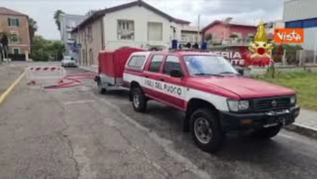 Maltempo ad Ascoli Piceno, 70 interventi dei Vigili del Fuoco con idrovore