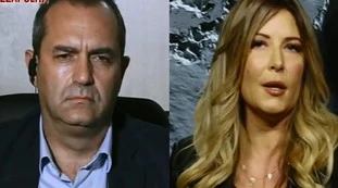 Piazzapulita, lite tra Selvaggia Lucarelli e Luigi De Magistris: "Complottista", "Mai, né schizofrenico né confuso"