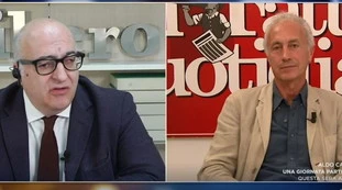 Sechi dalla Gruber: "Gaza ha scelto la guerra". E Travaglio va in crisi