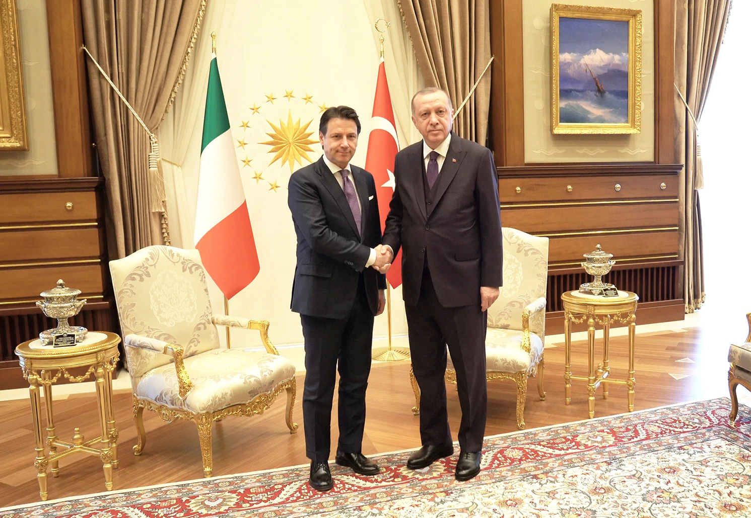 LIBIA, CONTE INCONTRA ERDOGAN "CESSATE IL FUOCO SIA PERMANENTE"