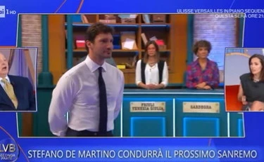 La volta buona, Magalli sconvolge Balivo: "De Martino a Sanremo, qualche scimmietta..."