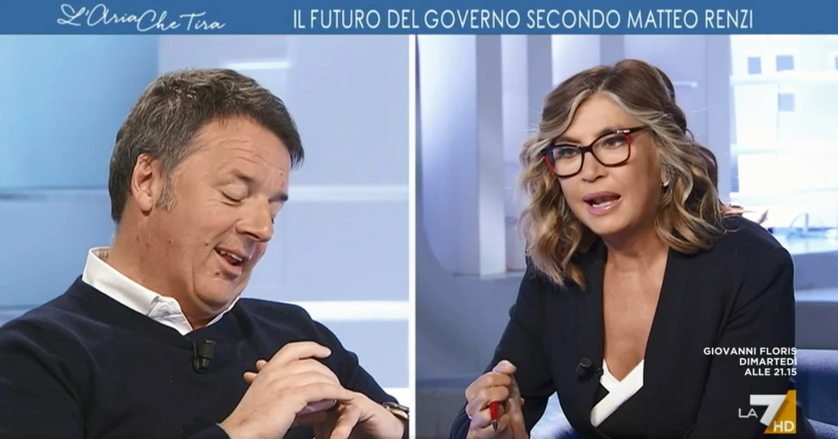 Myrta Merlino, la domanda imbarazza Renzi: "Glielo ha regalato Agnese?"
