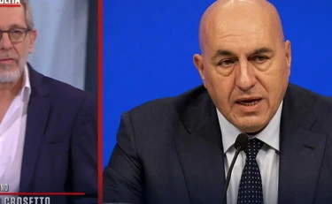 Piazzapulita, Crosetto telefona a Formigli e interrompe tutto: "Il suo giocattolo"