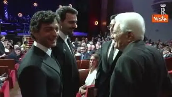Leggi l'articolo: L'emozione del "Volo" davanti a Mattarella, i tre tenori gli stringono la mano commossi a Pordenone
