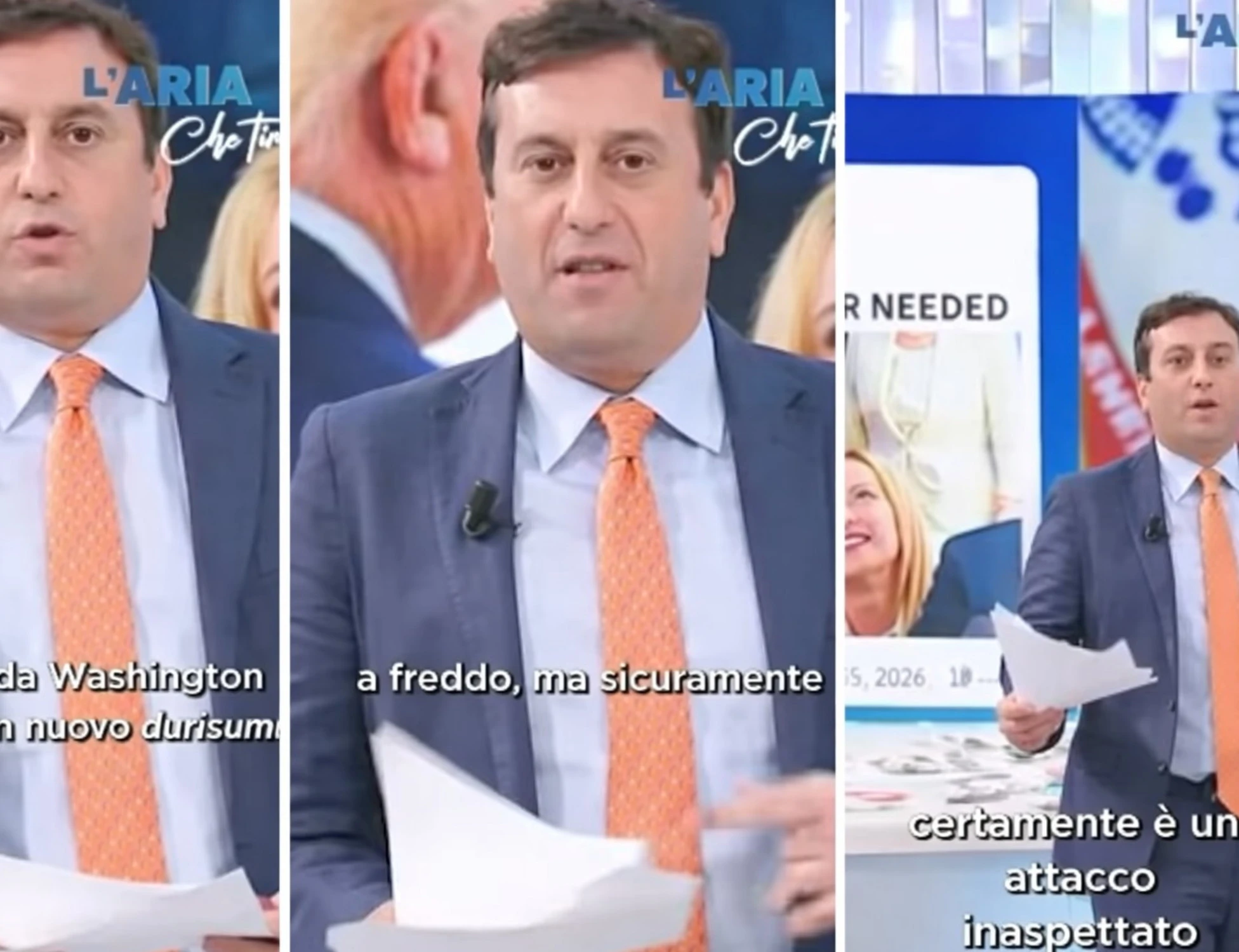 L'aria che tira, Parenzo sbalordito in diretta: "Una cosa mai vista". Cosa è successo