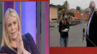 Storie Italiane, la giornalista fa infuriare i social per la mascherina: tutta colpa del naso