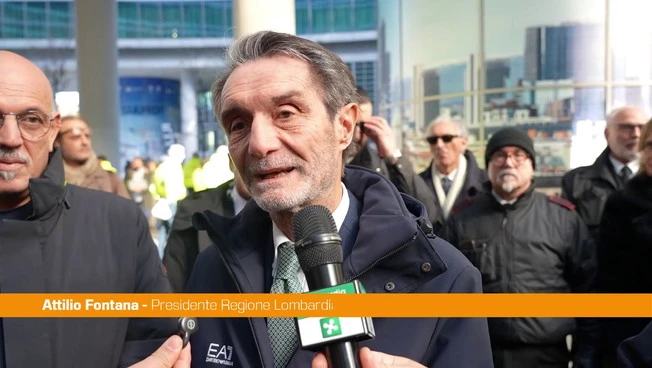 Fiamma olimpica in piazza della Regione Lombardia, Fontana "Ulteriore emozione"
