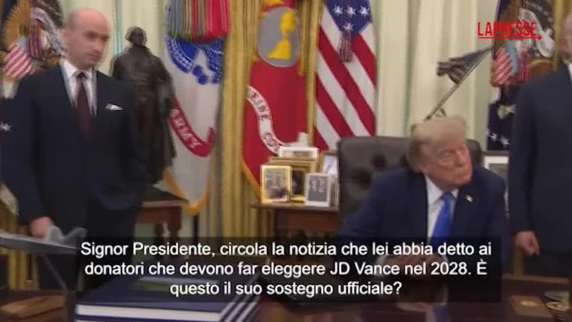 Casa Bianca, Trump: "Sostegno a Vance per il 2028? Troppo presto per pensarci"