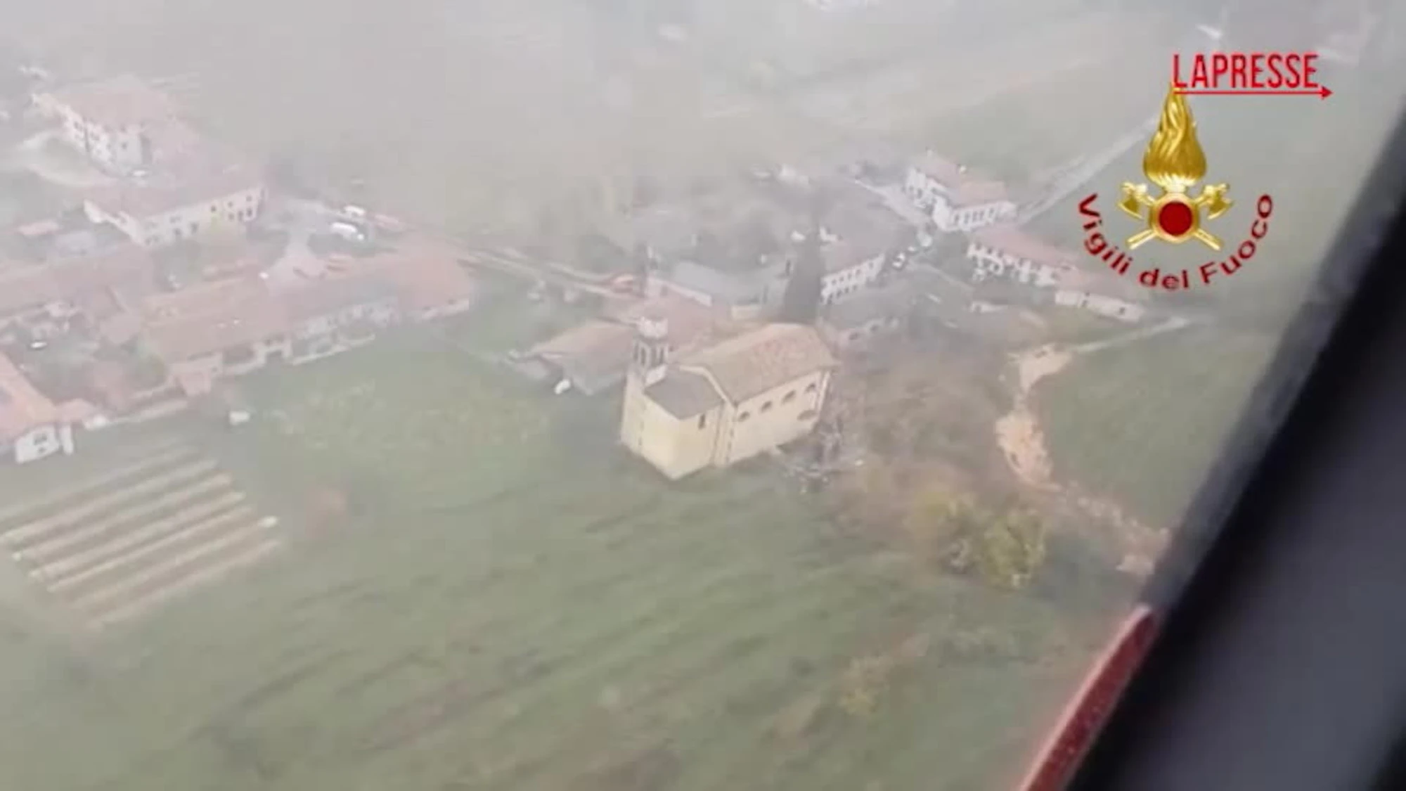 Maltempo, la frana a Cormons: le impressionanti immagini dall'alto