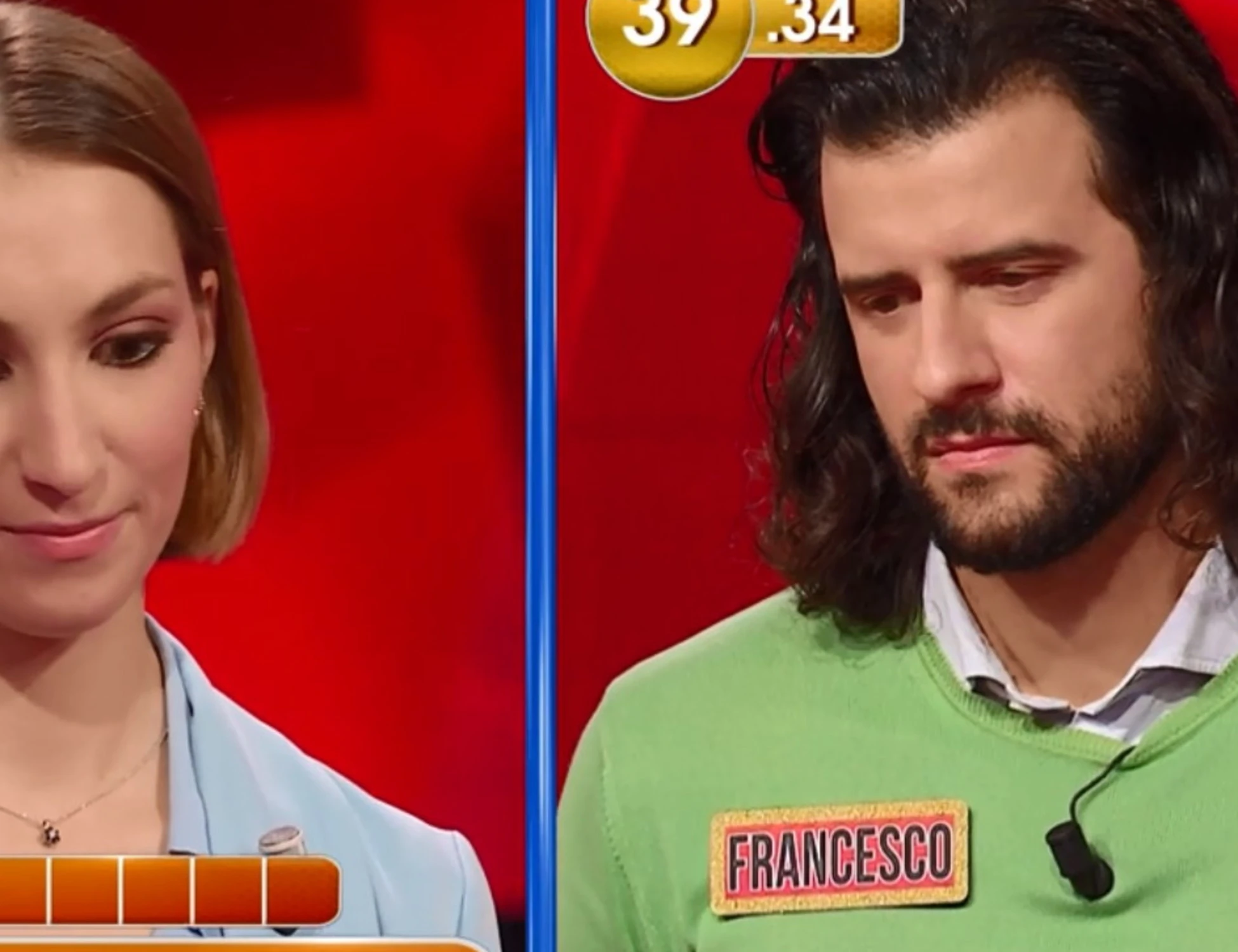 L'Eredità, "manco la vede": Francesco travolto