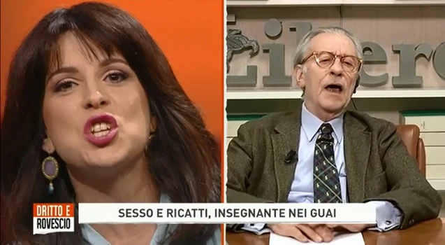 Vittorio Feltri sbotta a Dritto e Rovescio: "Andate affan***, avete rotto i co***". E se ne va