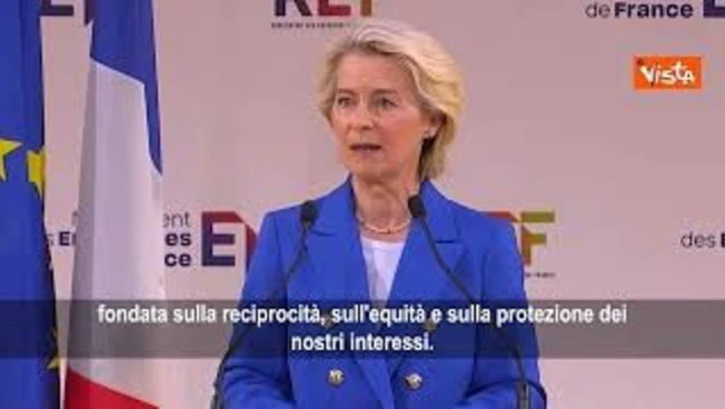 Von Der Leyen: Draghi ha tracciato la strada, facciamo dell'Europa un continente che produce