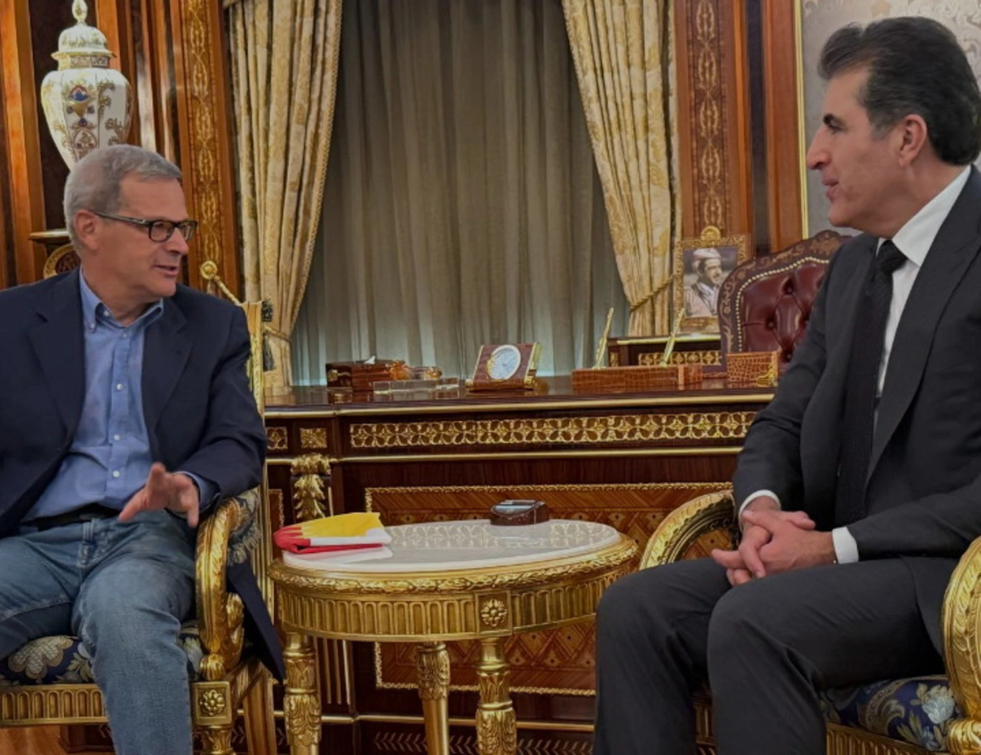 Biloslavo parla con Nechirvan Idris Barzani 40 anni dopo l'intervista al padre