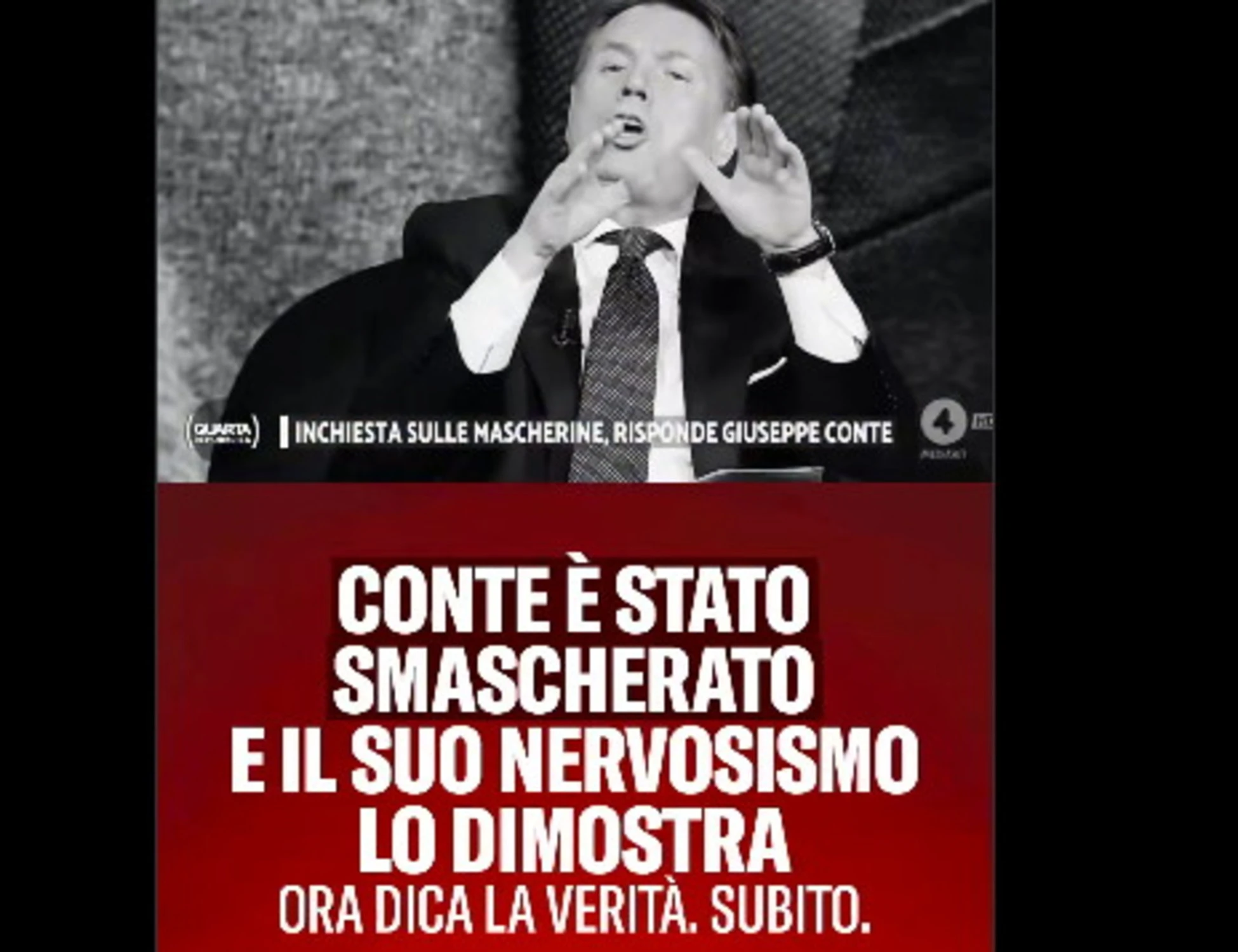 Giuseppe Conte dà fuori di matto e insulta Nicola Porro: "Lei sta fuori di testa"