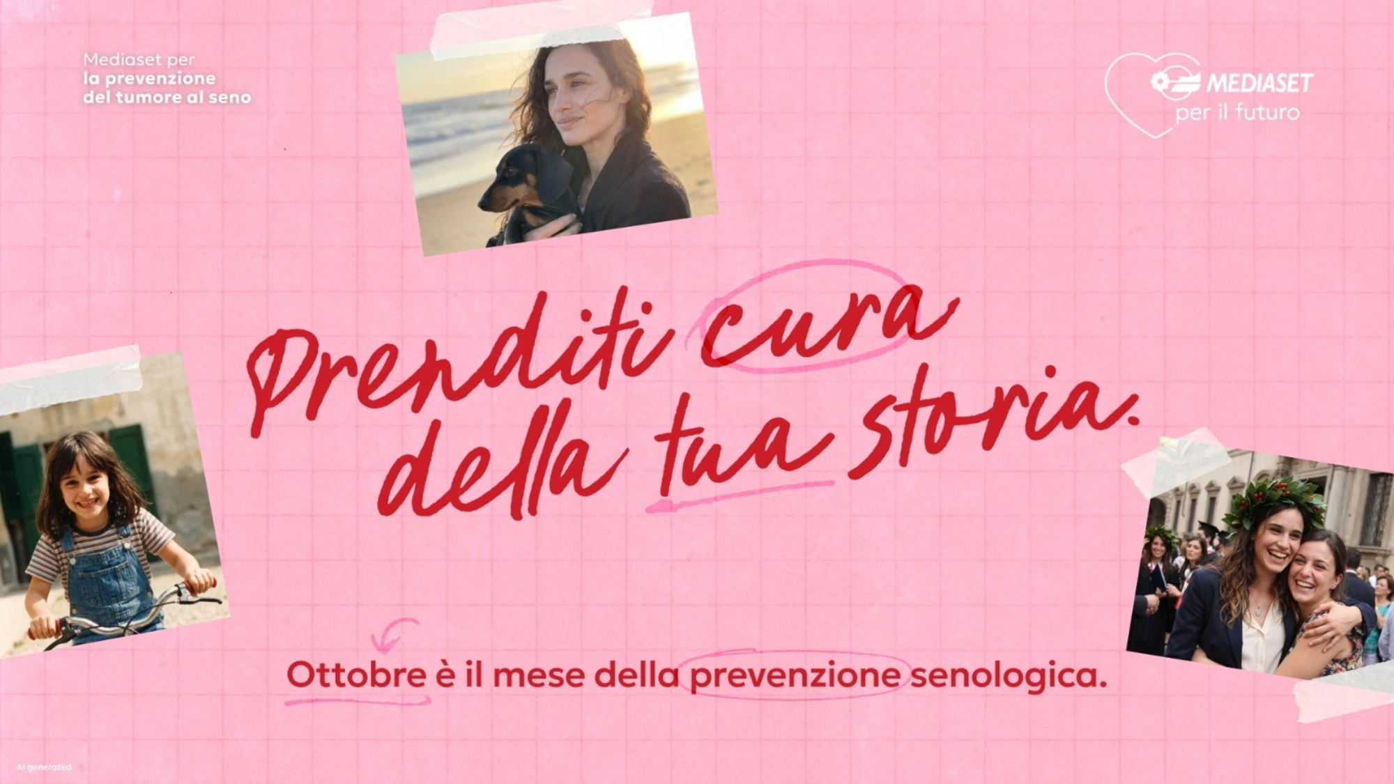 Mediaset per il futuro: al via la campagna di sensibilizzazione dedicata alla prevenzione del tumore al seno