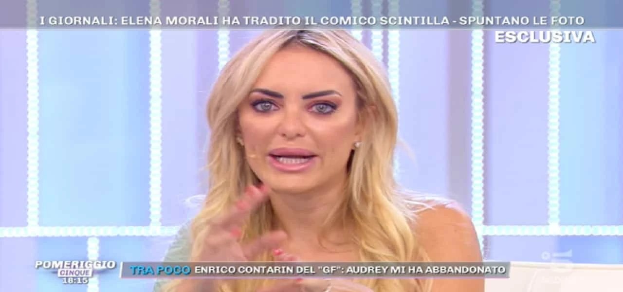 Pomeriggio 5, crollo psicologico per Elena Morali. Barbara D'Urso le chiede di Scintilla, disastro in diretta