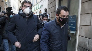 Matteo Salvini e Giancarlo Giorgetti
