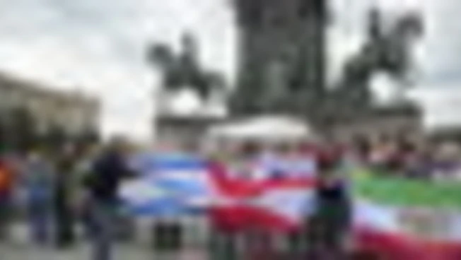 Flash mob a sostegno di Israele durante l'Eurovision a Vienna