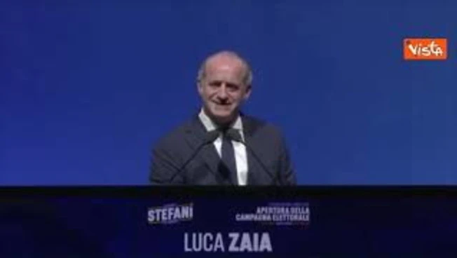 Leggi l'articolo: Regionali Veneto, applausi per Zaia e cori "Luca, Luca" ad apertura campagna per Stefani Presidente