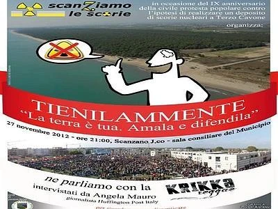 Al via Tienilammente, una campagna contro l'ipotesi di deposito scorie a Scanzano