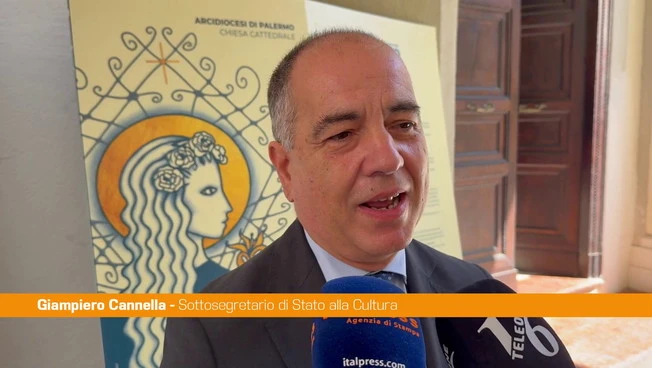 Festino Santa Rosalia, Cannella "Evento attrattore per la cittÃ  di Palermo"
