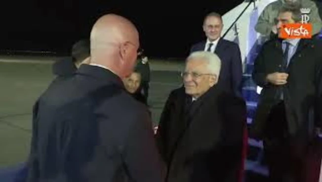Il Presidente della Repubblica Sergio Mattarella arriva ad Astana in Kazakistan