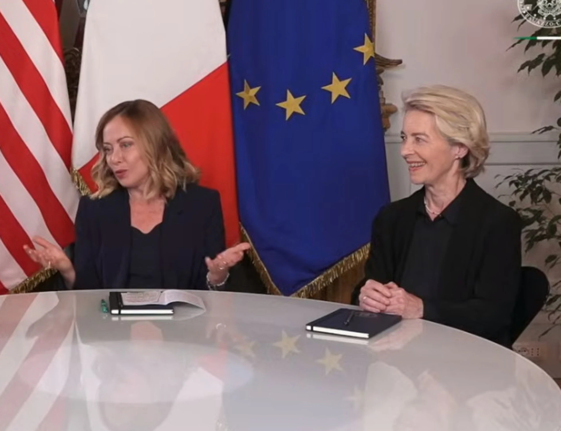 Vance e Ursula da Meloni: "Pontiera", sinistra ko