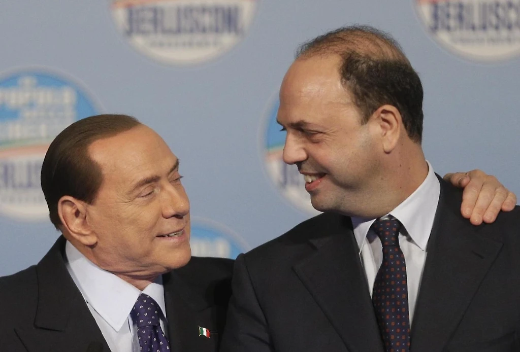 Silvio Berlusconi e Angelino Alfano, trattativa per l'alleanza