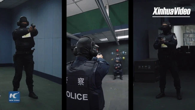 Cina, ecco come si addestrano le forze speciali di polizia