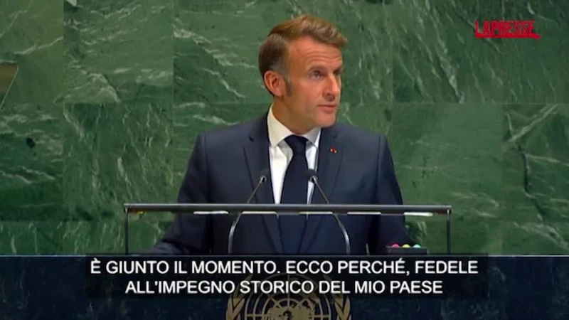 Macron annuncia il riconoscimento dello Stato di Palestina: "E' giunto il momento"