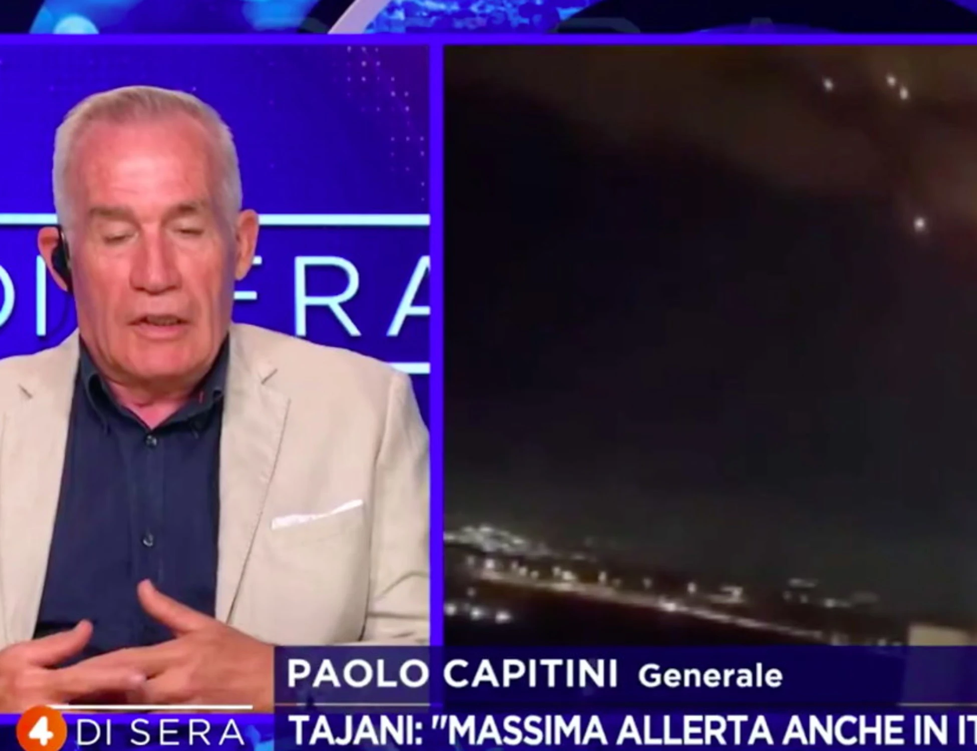 4 di Sera, il generale Capitini: "Posti sicuri non ci sono più"