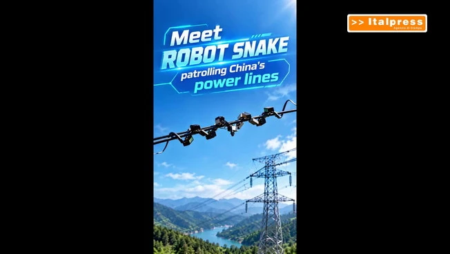 Cina, un robot a forma di serpente sorveglia le linee elettriche nel Paese