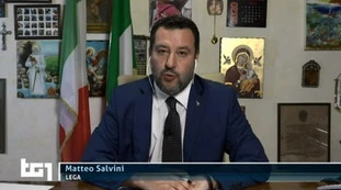 Salvini, "quante Madonne". Si presenta così al Tg1, chi sfiora la bestemmia 