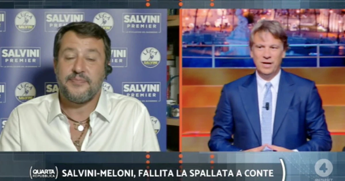 Matteo Salvini a Quarta Repubblica: "Trionfo del Pd? Se questa è una vittoria..."