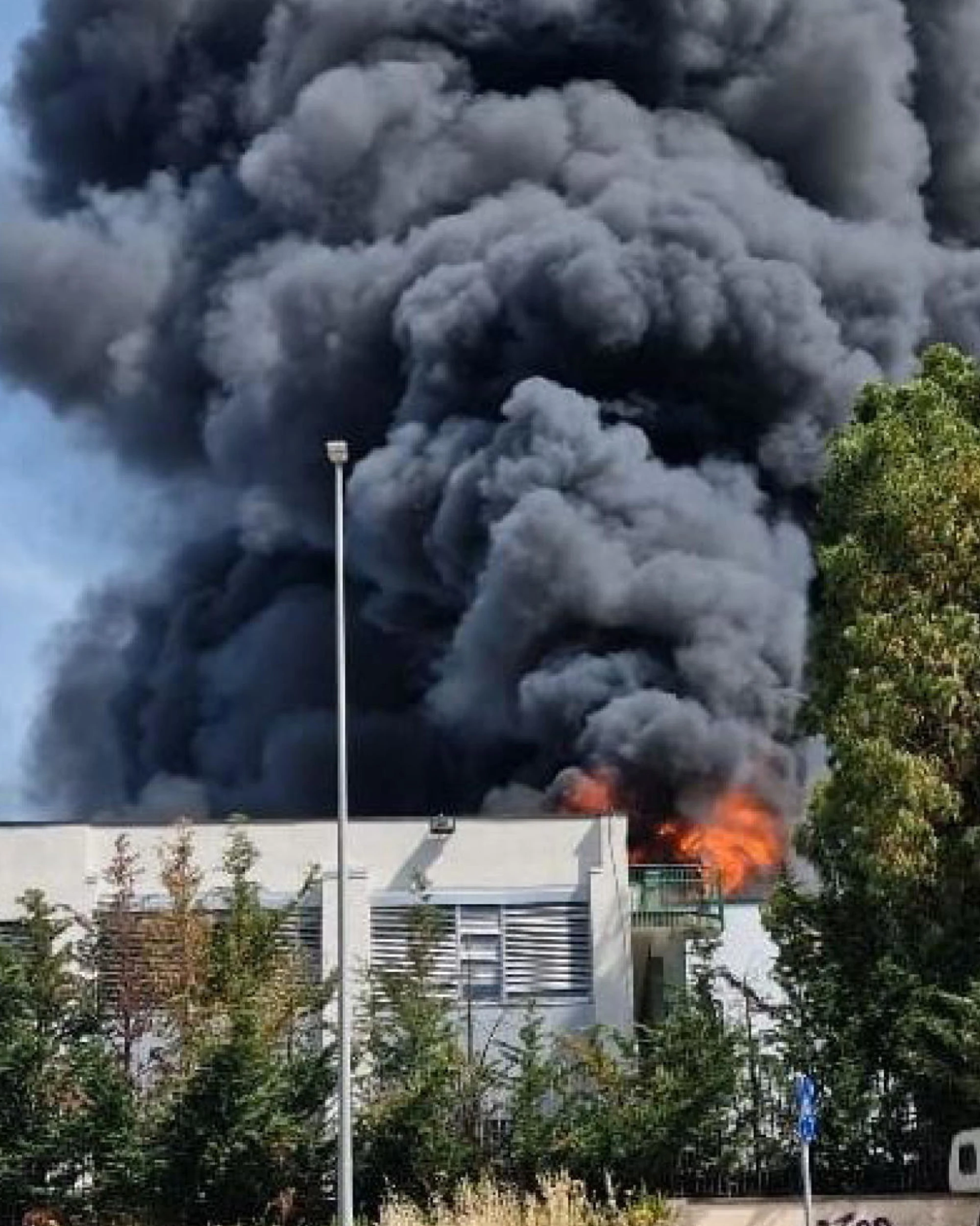 Università della Tuscia, pannelli fotovoltaici dietro l'incendio