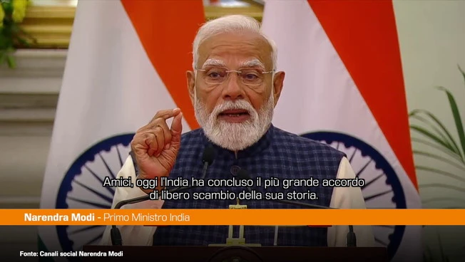 Modi "Con l'Ue il più grande accordo di libero scambio della storia indiana"