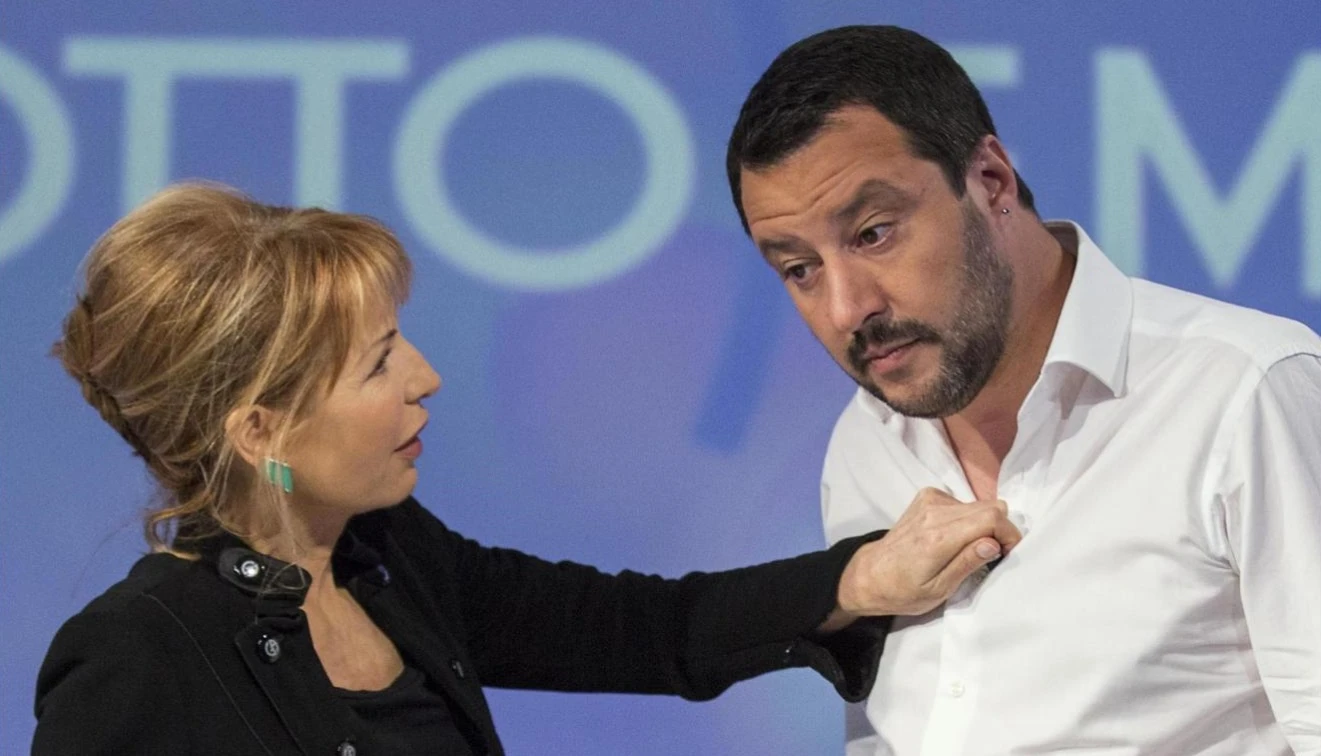 Matteo Salvini dalla Gruber a parlare di Immigrazione: cita Soros e lei...