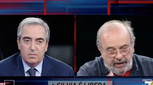 Silvia Romano, scontro Vauro-Gasparri a Non è l'arena: "Sono tutte cag***", "No è l'estremismo islamico"