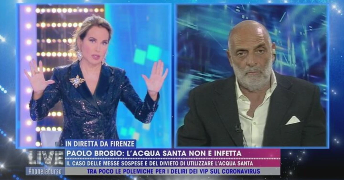 Live-Non è la D'Urso, mettere sotto torchio Paolo Brosio paga: share, cifre pazzesche. Festa a Mediaset