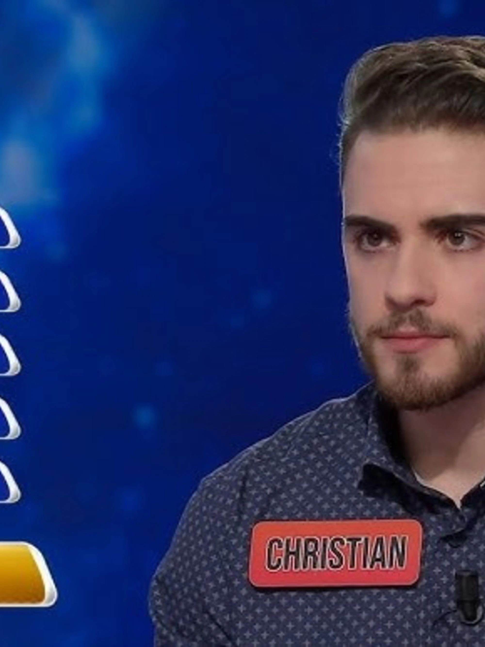 L'Eredità, il disastro di Christian: "Conchiglia nell'orecchio"