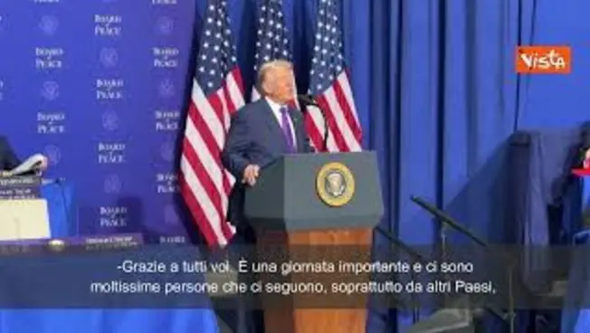 Leggi l'articolo: Trump apre Board of Peace: "Pace, parola semplice, ma difficile da mettere in pratica"