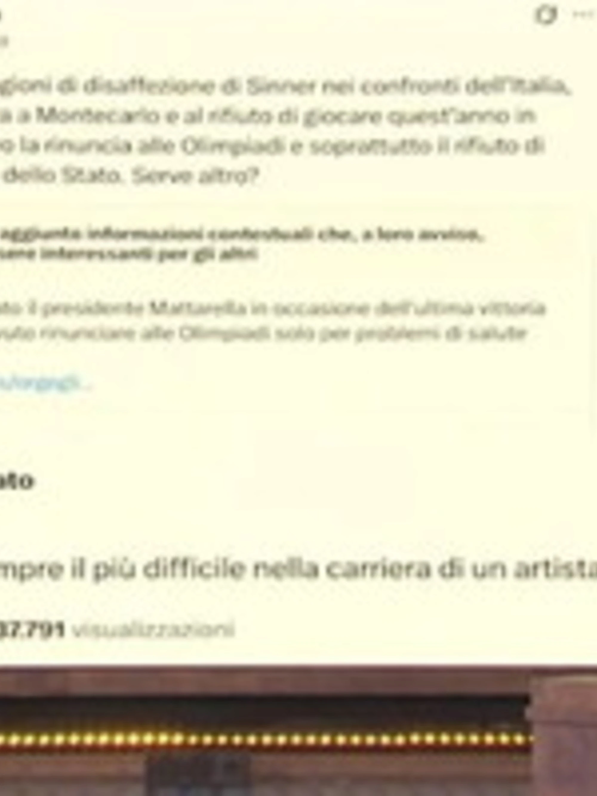 Jannik Sinner, una telefonata clamorosa: un caso a Propaganda Live