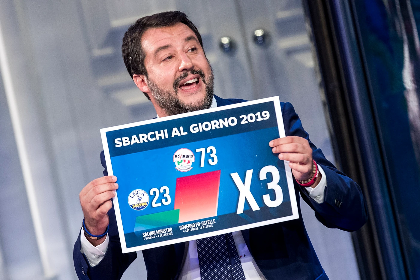 Matteo Salvini a Porta a porta: "Sergio Mattarella voleva governo coeso, invece questo..."