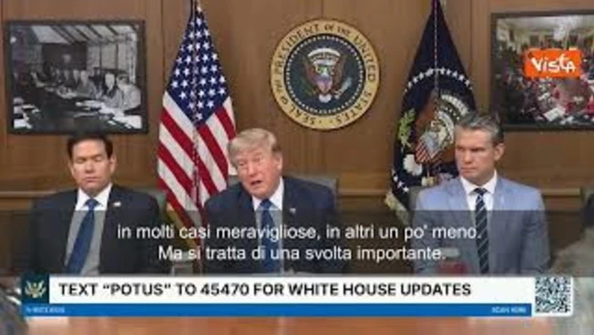 Disarmo Hamas, Trump: Israele è molto contento. Ci saranno alti e bassi, ma è una svolta