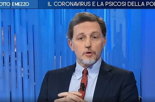 Massimo Giannini a Otto e mezzo: "Coronavirus? Il vero untore è Salvini. Sono perplesso dai suoi elettori"