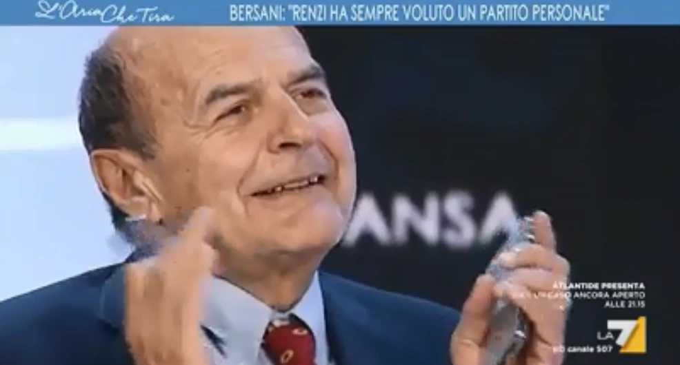 Pier Luigi Bersani a L'aria che tira invita il M5s a confessare: "Dite che siete di sinistra"